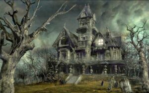 Haunted Houses: Step-by-step guide on drawing haunted houses with intricate details